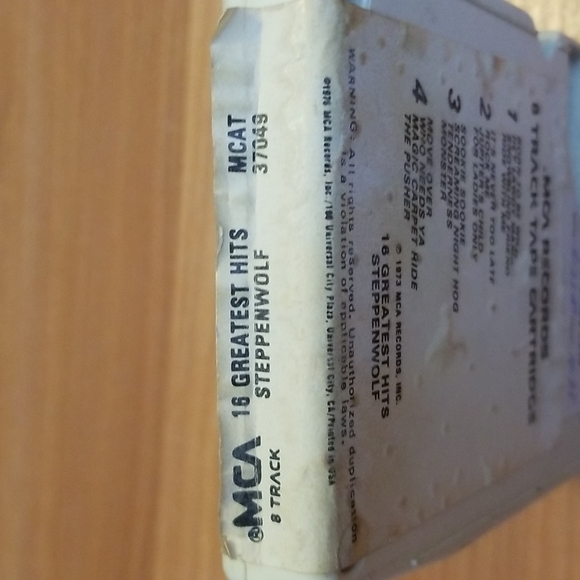 Vintage Steppenwolf Greatest Hits 8-track soundtrack - Picture 3 of 5